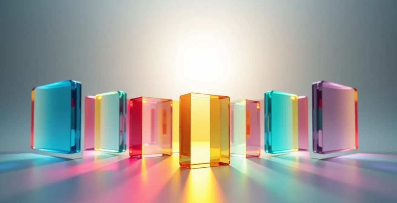 Abstrakte Darstellung verschiedener kultureller Denkweisen die zu einer innovativen Lösung verschmelzen