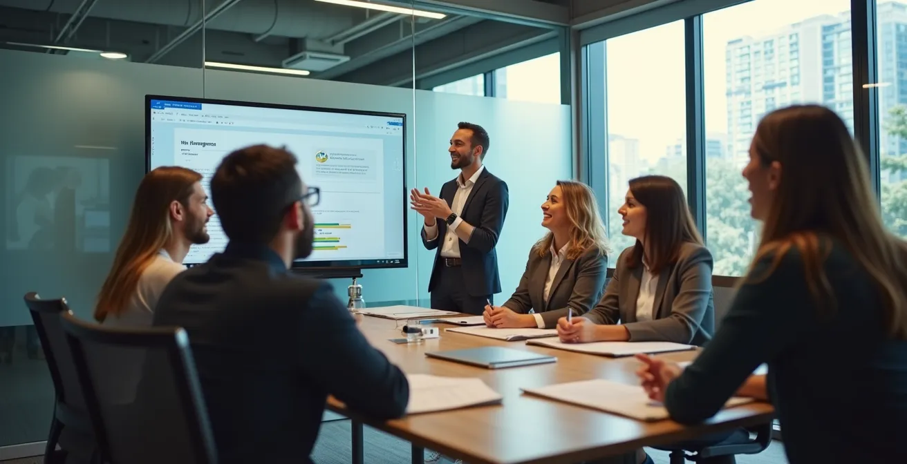 Netzwerk digitaler Botschafter in traditioneller Bankstruktur