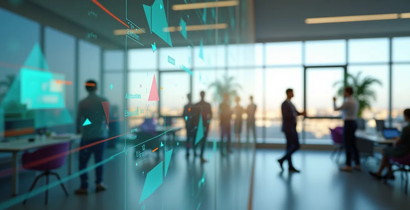 Visualisierung eines Ethical Impact Canvas mit verschiedenen Bewertungsdimensionen