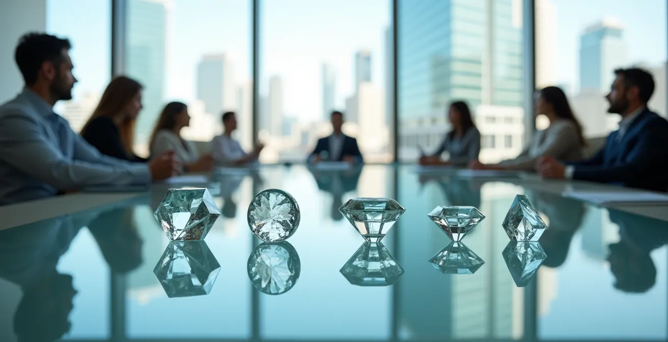 Visualisierung eines strukturierten Bewertungsprozesses für Fintech-Investitionen