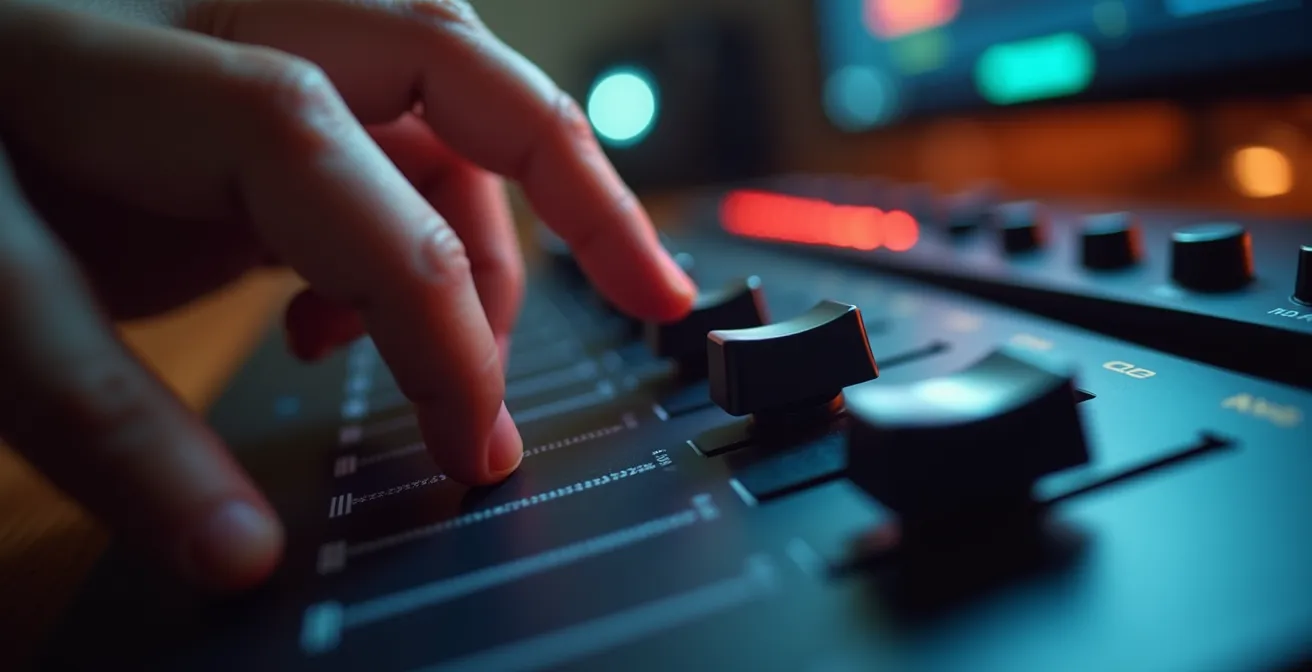 Dashboard-Interface zeigt Schieberegler zur Kontrolle des Algorithmus-Grades